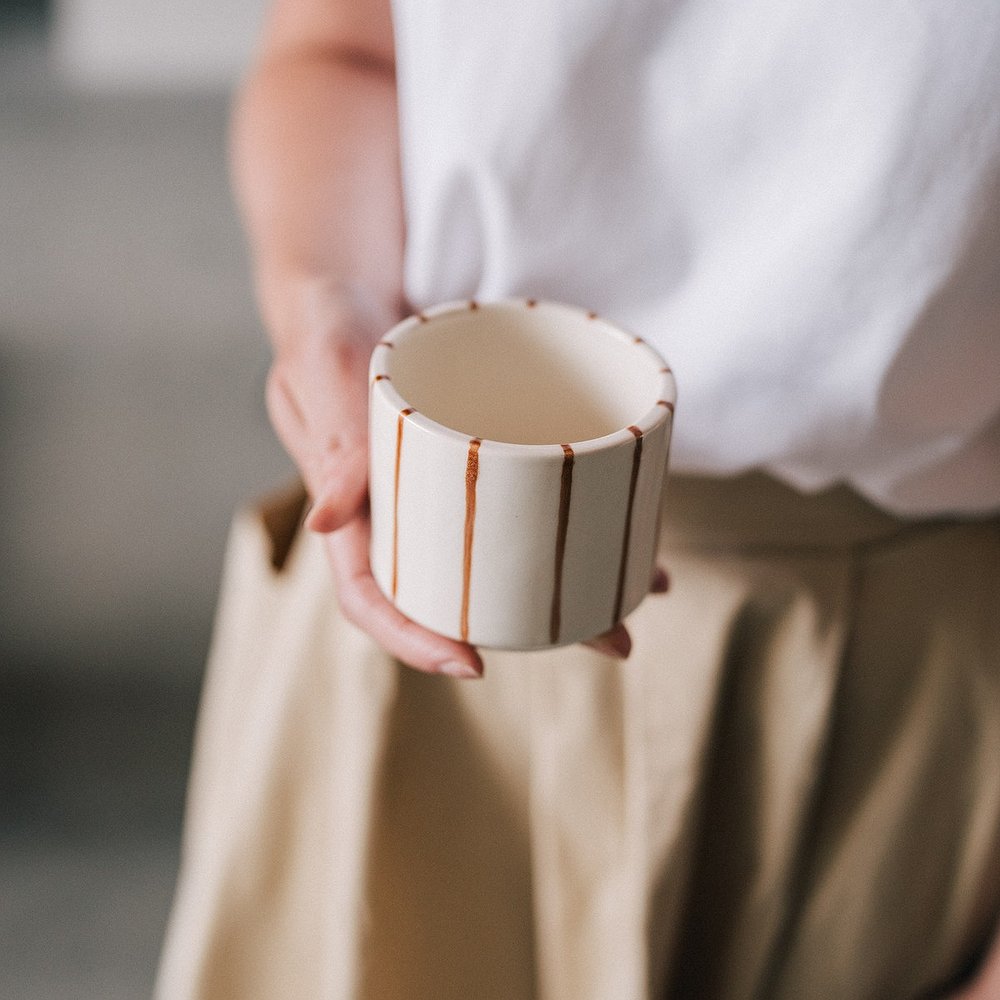 Стакан с полосками