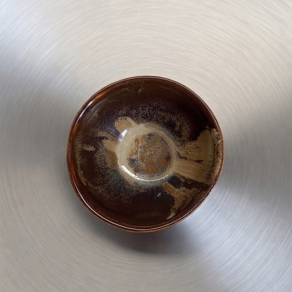 wood tea bowl
