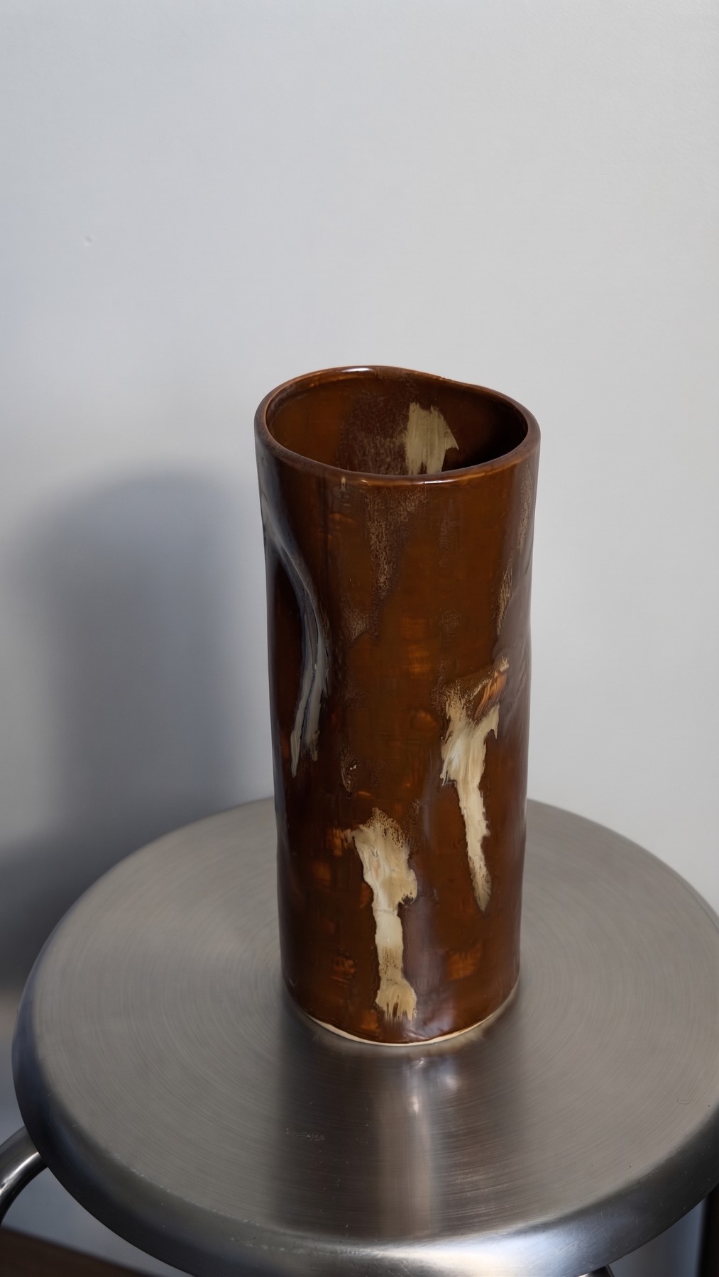 wood vase