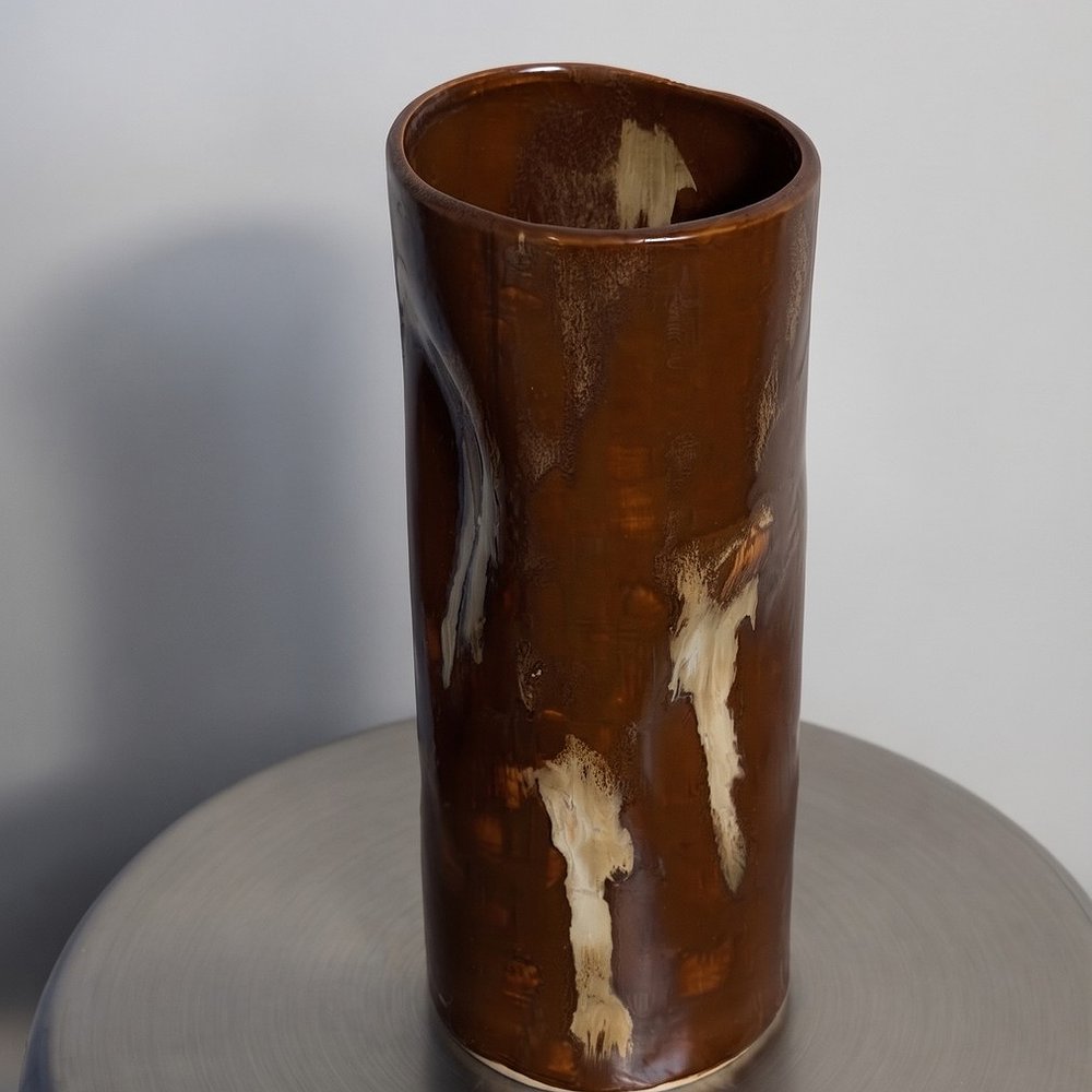 wood vase